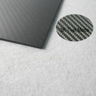 Twill Weave Style Plate Carbon Fiber / Carbon Fiber Vinyl Sheets Matte Finish
