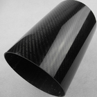 3K Twill Weave Mat Carbon Fiber Large Diameter Tube For Aerospace Industry