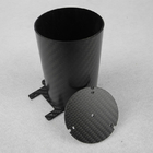 3K Twill Weave Mat Carbon Fiber Large Diameter Tube For Aerospace Industry