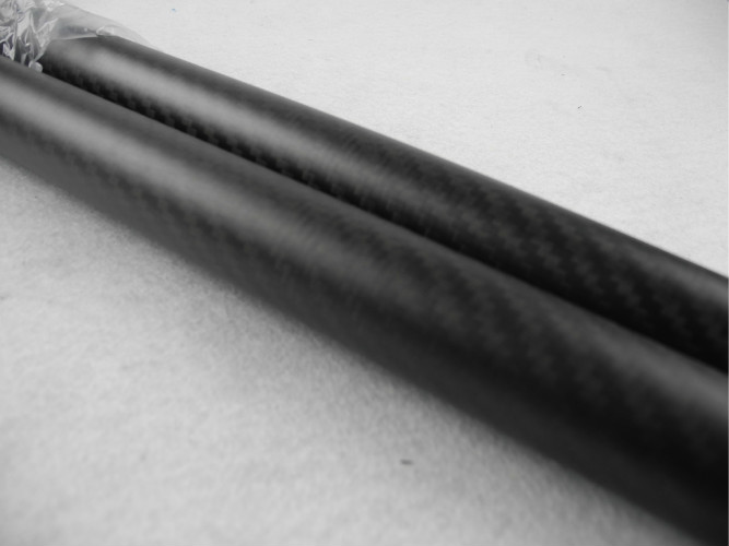 (OD) 25mm * 23mm (ID) * 500mm bề mặt mờ Carbon Fiber ống cho cán ống