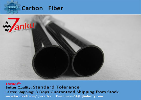 100% Real Carbon Fiber Round Tube 3K Carbon Fiber Roll Wrapped Twill Tubes