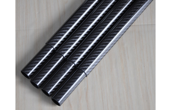 100% 3K Telescopic Carbon Fiber Tube Pole Outside Diameter 22mm