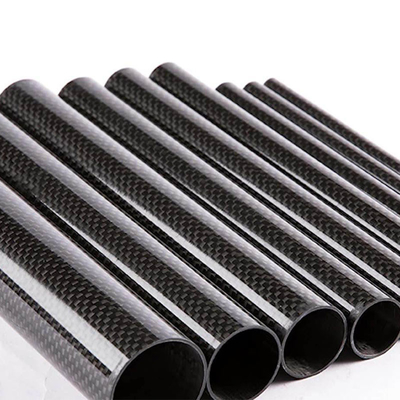 Customized Multiple Purpose Roll Wrapped Carbon Fiber Tube / Tubing / Pipe / Rod