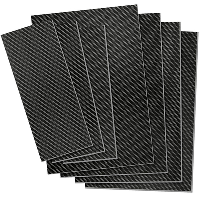 Twill Weave Carbon Fiber Plate 0.5mm-4mm High-Strength Black