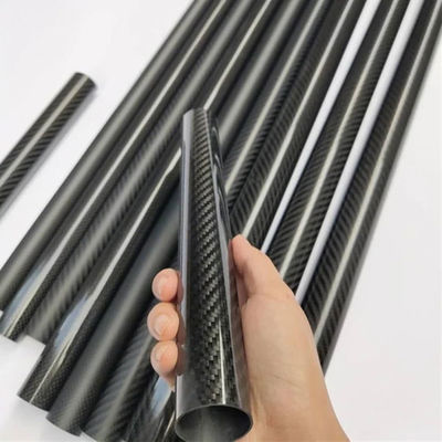 Custom Size 15mm–40mm 100% 3K Carbon Fiber Tubes Lightweight Round Pipes