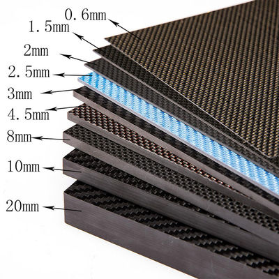 Corrosion Resistance Carbon Fibre Fabric - Carbon Fiber Sheet Plate 3K 8mm Activated 2mm