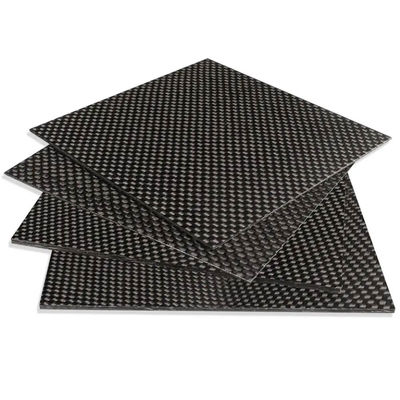2x2 Twill Weave 100% Ultra-Strong Carbon Fiber Sheet - UV-Protected Gloss Finish