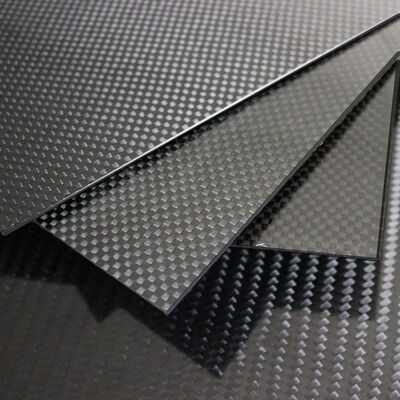 1.0mm High Gloss Carbon Fiber Sheet - 3K Carbon Fiber Composite Plate with Mirror Finish
