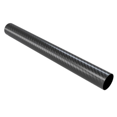 3K Matte Plain Weave Carbon Fiber Tube - Roll Wrapped Carbon Fiber Tube