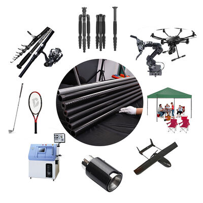 Customizable Dimension Flip Lock Type 100% 3K Carbon Fiber Telescopic Pole