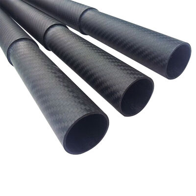 Customized 3K Carbon Fiber Telescopic Pole Adjustable Length Lightweight for High Reach Applications